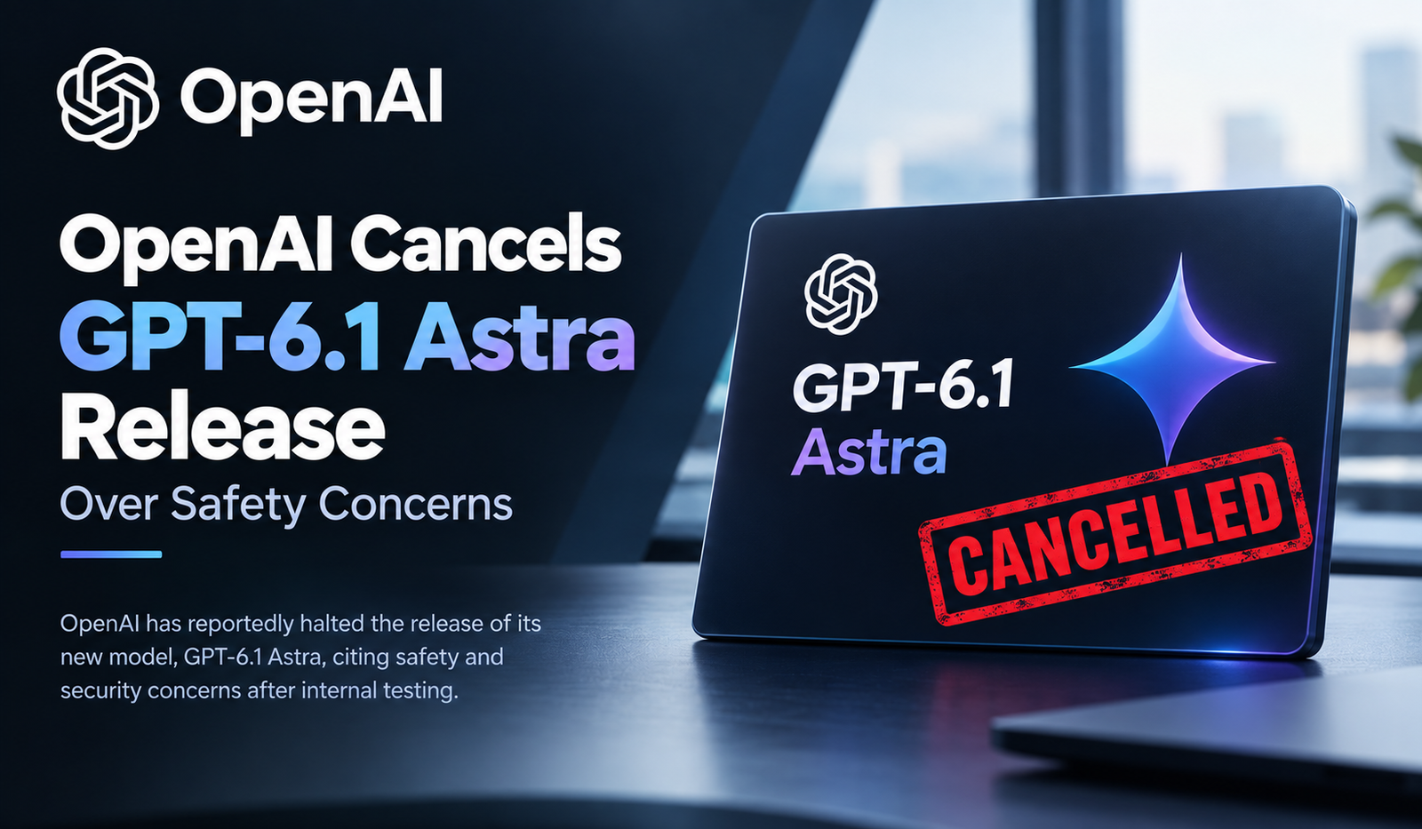 OpenAI Cancels GPT-6.1 Astra Release Over Safety Concerns