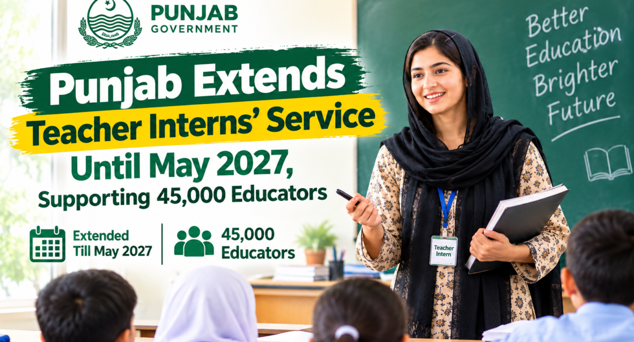 Punjab Extends Teacher Interns' Service