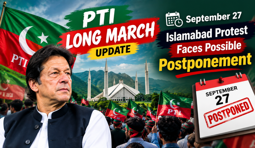PTI protest postponement