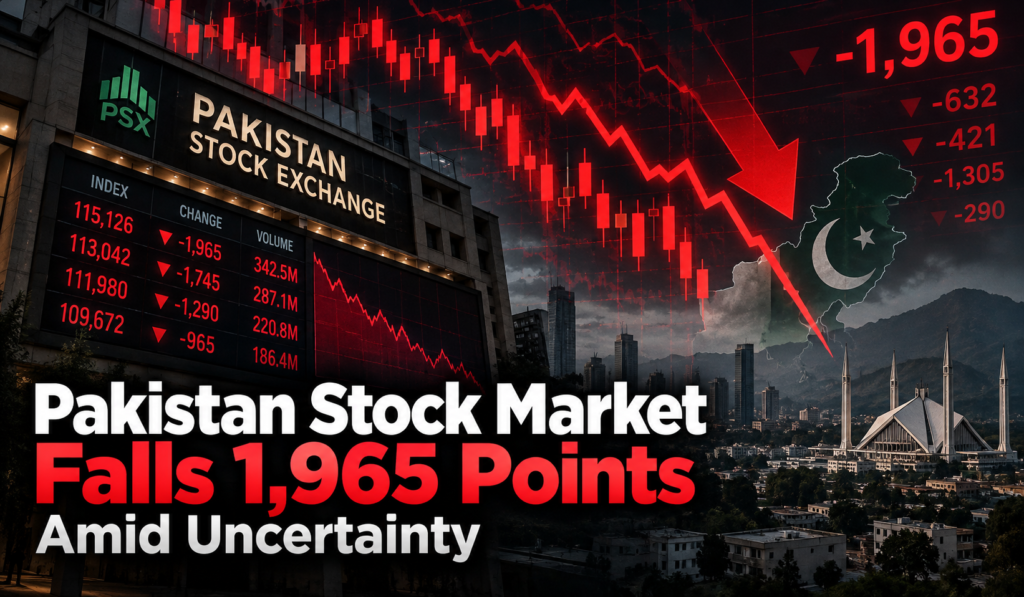 PSX Today: KSE-100 Suffers a 1,965-Point Decline