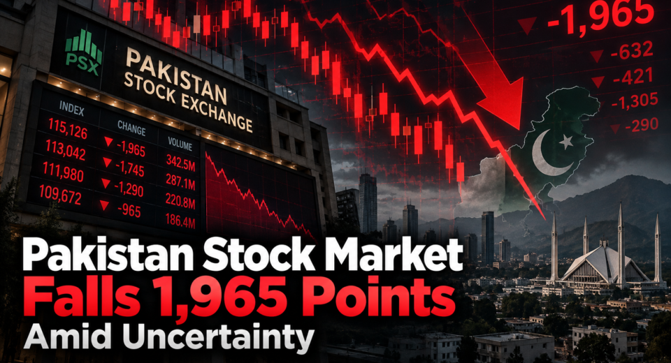 PSX Today: KSE-100 Suffers a 1,965-Point Decline