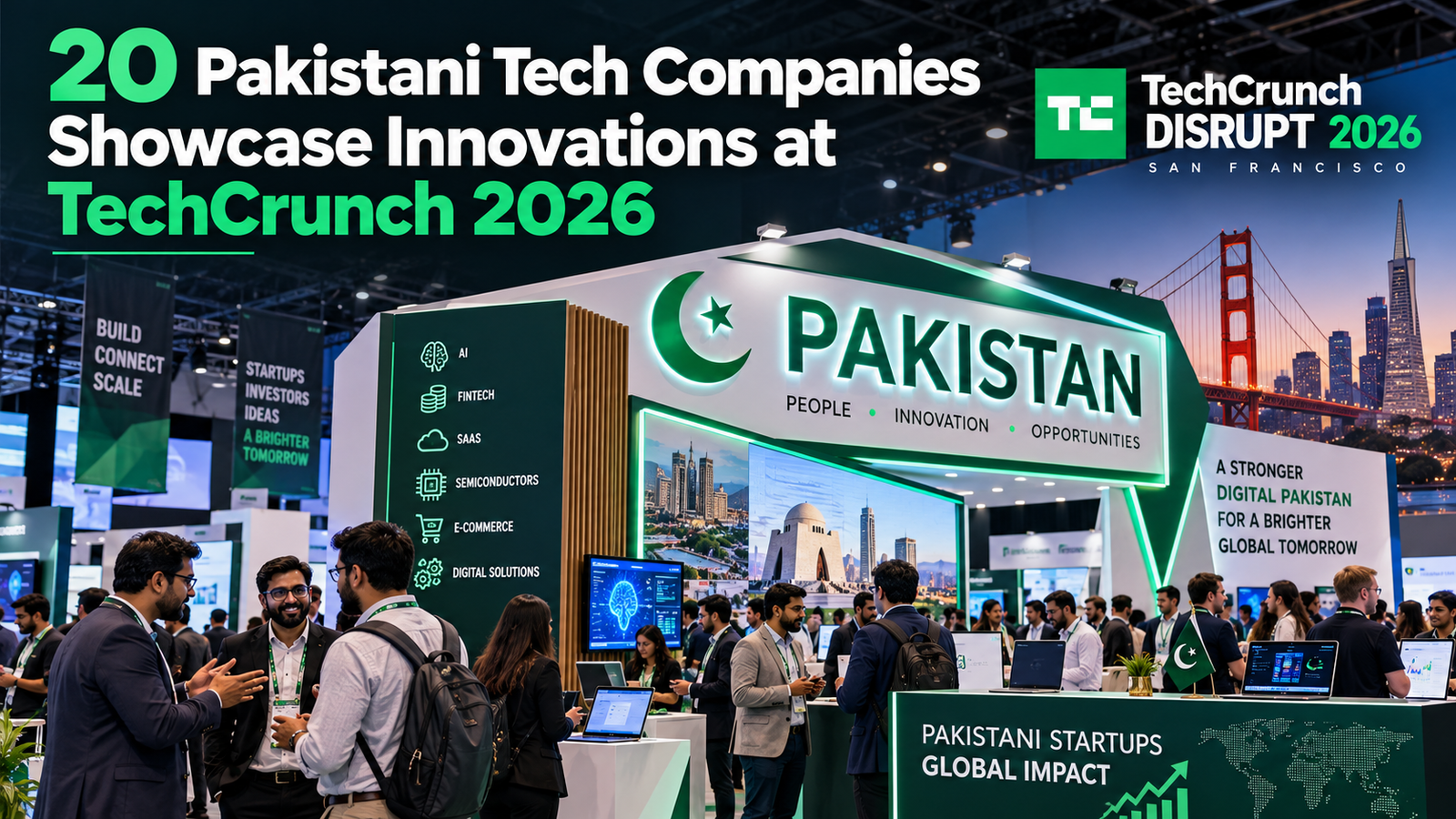 Pakistan Showcases 20 Tech Companies at TechCrunch Disrupt 2026