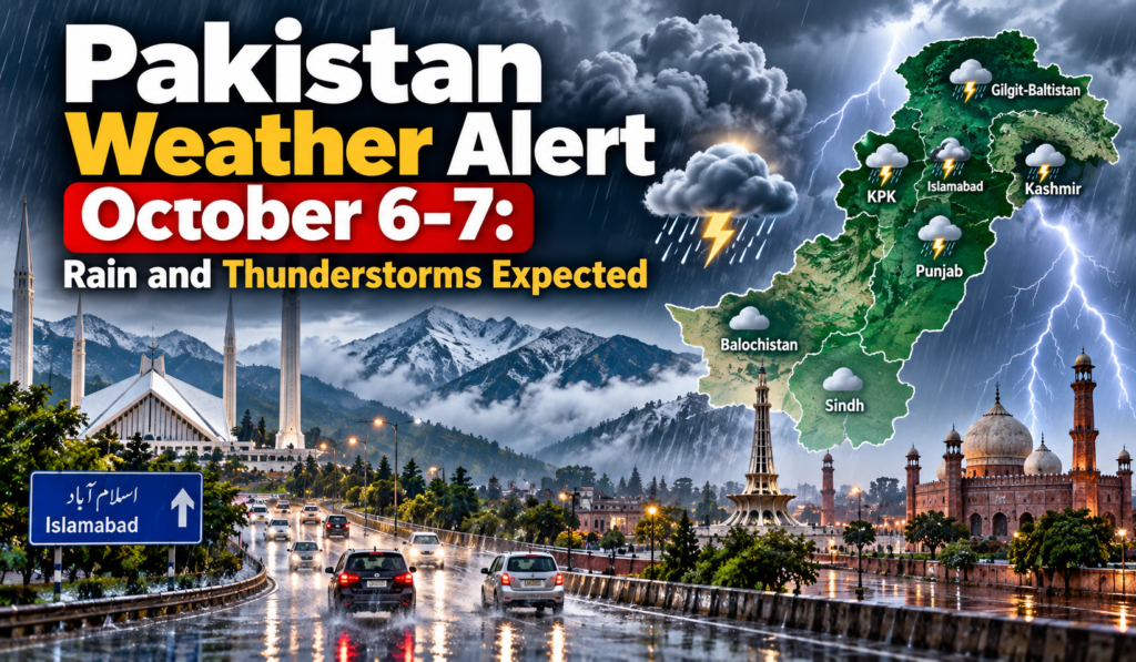 Pakistan Weather Alert October 6 7 2026
