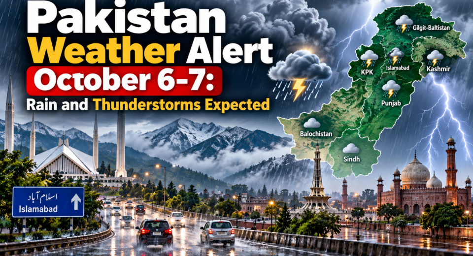 Pakistan Weather Alert October 6 7 2026